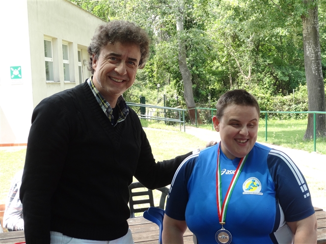 Monica alla premiazione